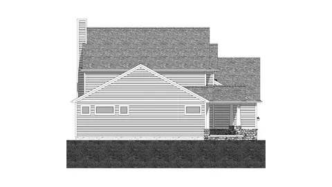 The Nestin house plan, exterior view 4